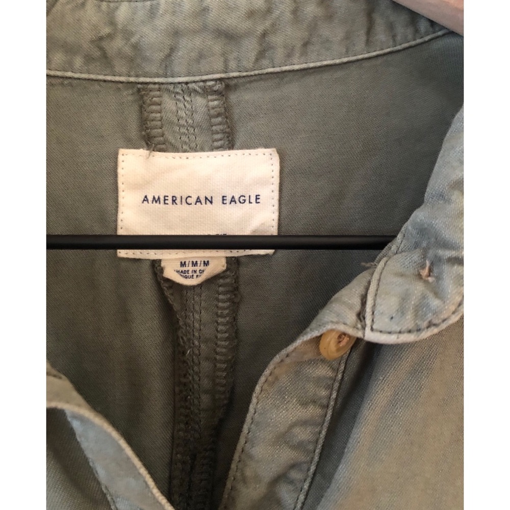 American Eagle Flowy Half Buttonup - image 2